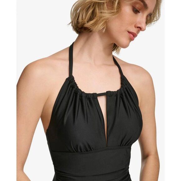 Calvin Klein Keyhole-Neck One-Piece Swimsuit | Size 6 | NWT | Tummy Control - Picture 4 of 5